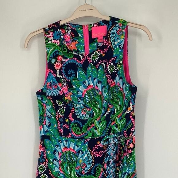 Lilly Pulitzer Size 6 Take Me To The Sea Donatella Shift Dress Sleeveless OS19-8 - Picture 6 of 11